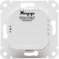 Kopp Smart-control Hybrid-Smart-Switch: Serienschalter 2-Kanal, 4-Draht, Farbe: Weiß